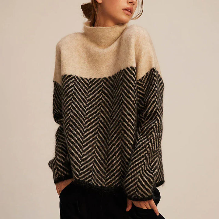 Caroline™ | Rullekrave Sweater