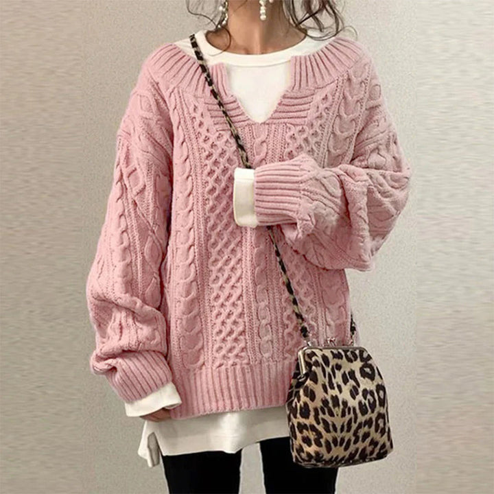 Maddie™ | Trendy Oversize Striktrøje