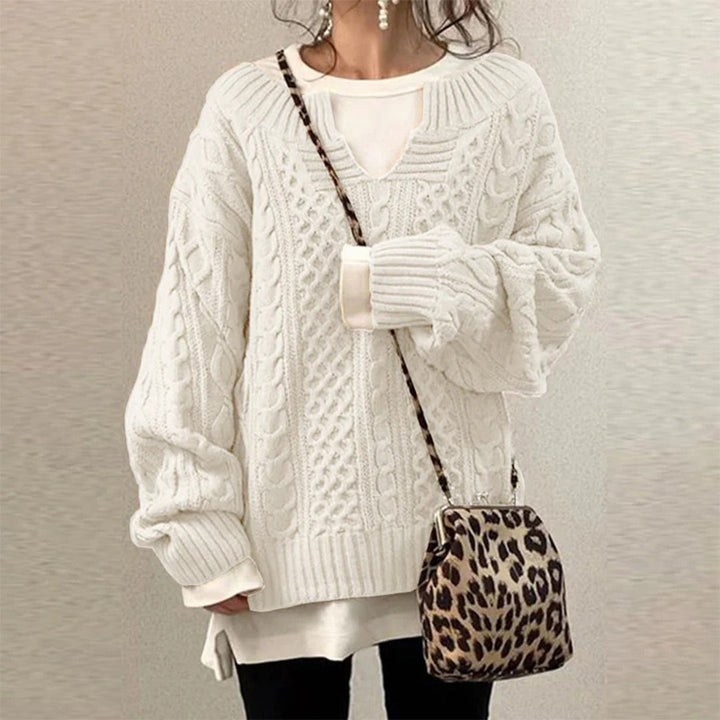 Maddie™ | Trendy Oversize Striktrøje