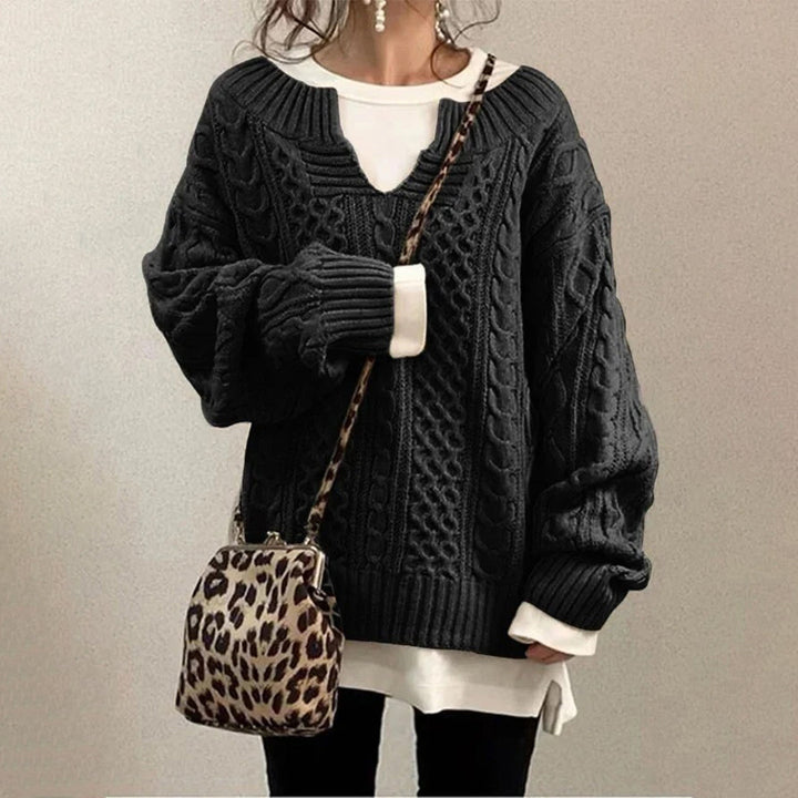 Maddie™ | Trendy Oversize Striktrøje